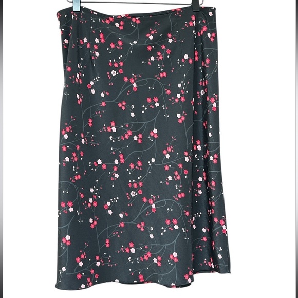 Vintage Express Y2K Floral Midi Skirt Side Zipper Fairy Whimsygoth 9/10 - Picture 6 of 11